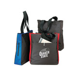POLY SIDE ZIPPERED TOTE BAG