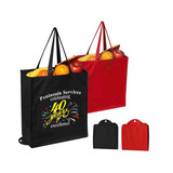 Bio Fold Non Woven Gusset Tote With Snap Closure