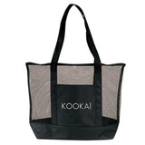 DELUXE ZIPPERED MESH TOTE BAG