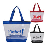 Clear Zipper Tote with Large Imprint Area